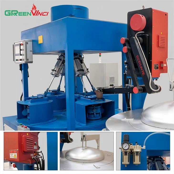 4-stations Automatic Metal Spin Casting Machine4
